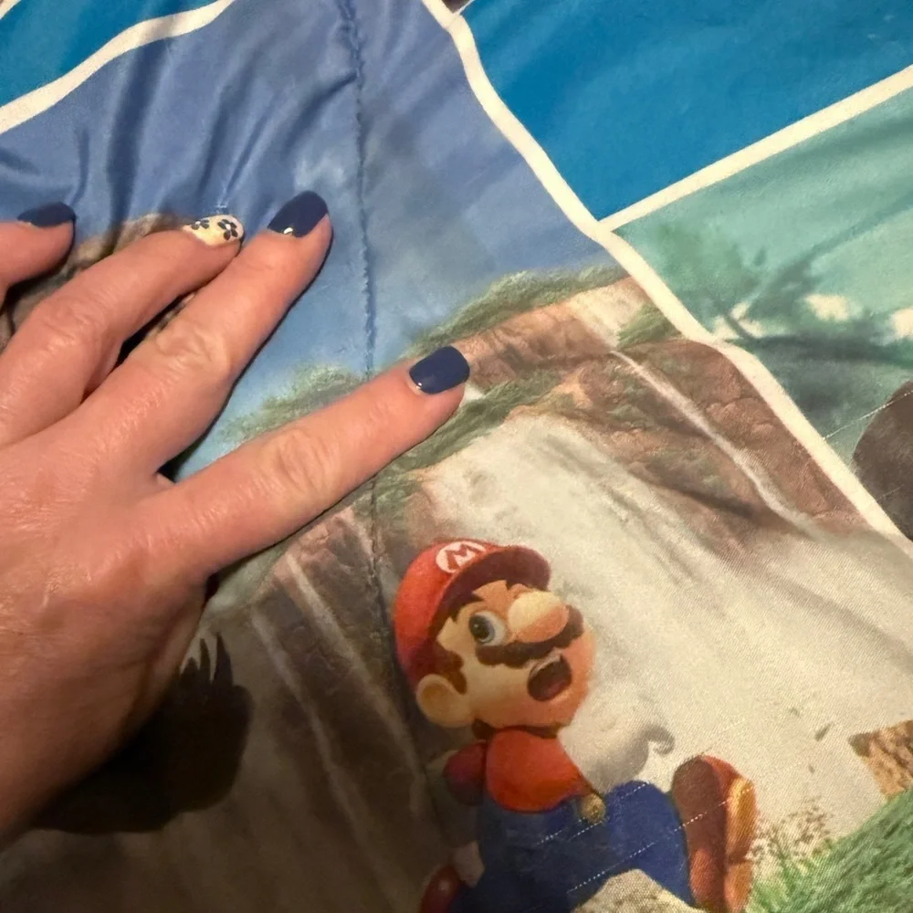 Nintendo Super Mario Odyssey Themed Twin Bedding, Sheets, Comforter, Dinosaur